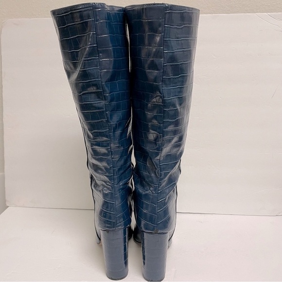 Steve Madden Triumph Boot in Blue Crocodile Size 9.5 - Picture 5 of 8